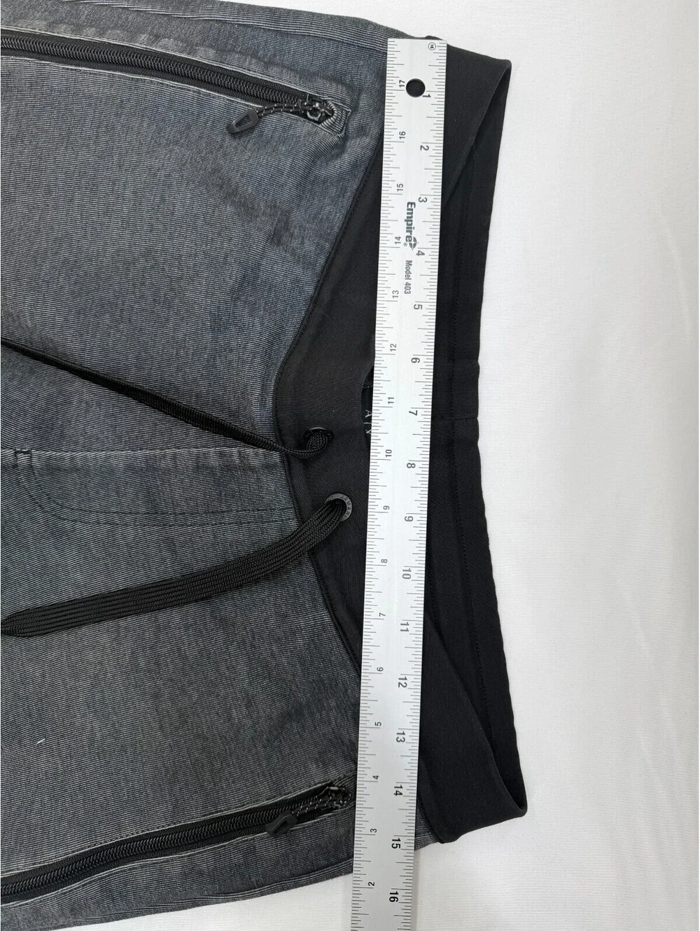 Armani Exchange Men's Sweatpants Drawstring Zip Pocket Solid Size S Gray